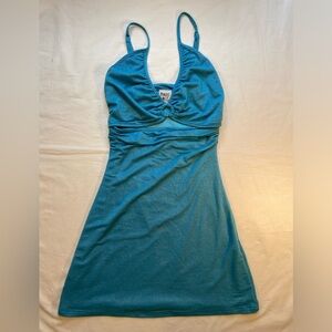 Princess Polly Mini Body con Dress with peek a boo below chest, low back, size 4